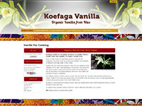 Koefaga Vanilla, for vanilla paste, extract and organic vanilla pods